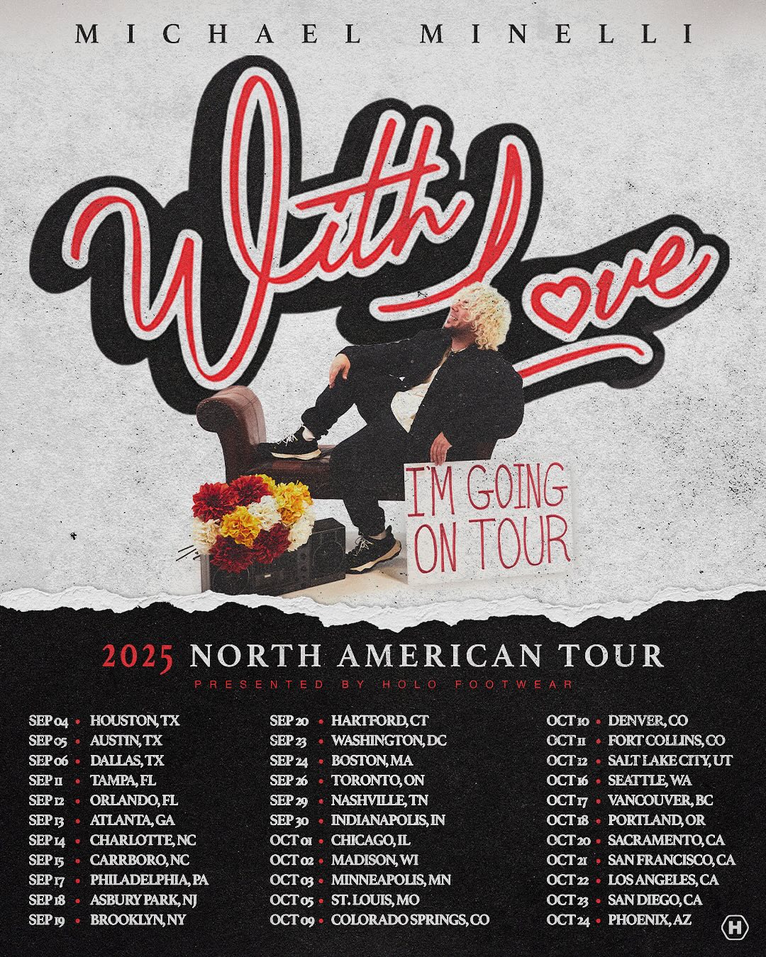 Michael Minelli With Love Tour Tour Poster